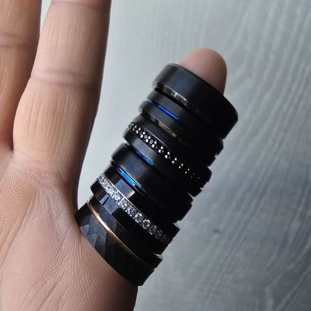 6 mens tungsten rings